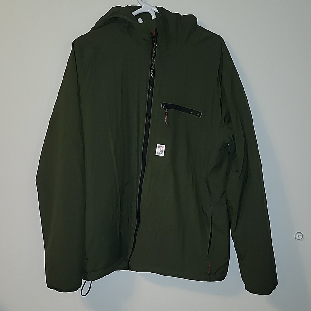 Topo Designs Green Windbreaker Jacket
